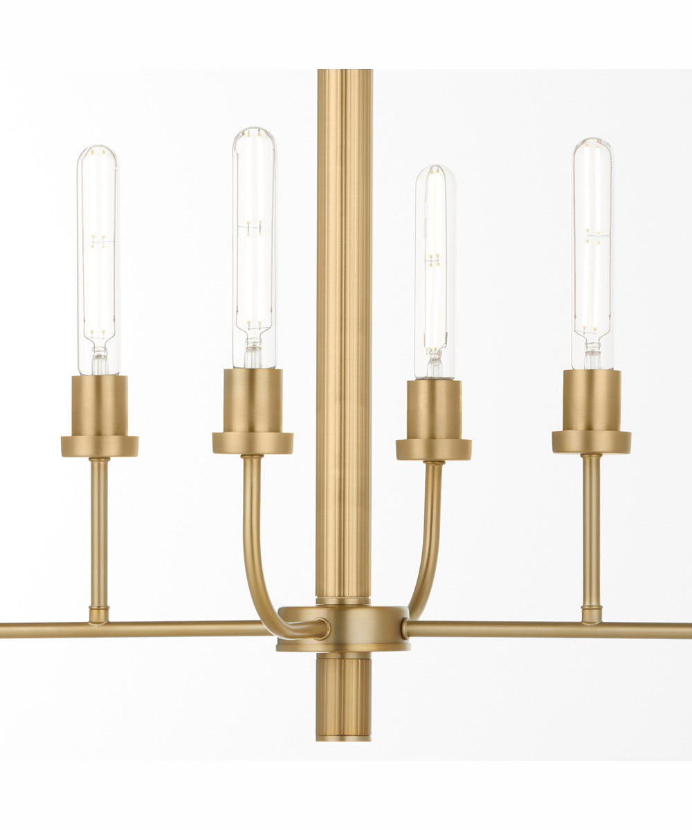 Sheridan 8-light Chandelier Aged Brass