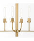 Sheridan 8-light Chandelier Aged Brass