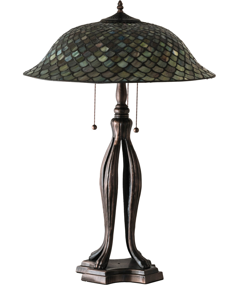 30" High Fishscale Table Lamp