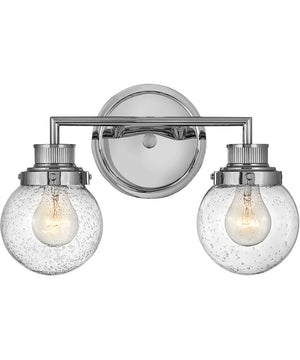 Poppy 2-Light Vanity in Chrome