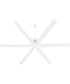 80" Zeus Patio Ceiling Fan Studio White