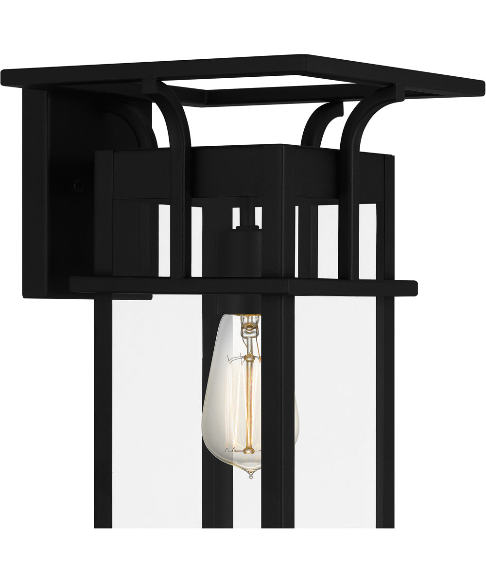 Markley Medium 1-light Outdoor Wall Light Earth Black