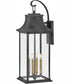 Adair 4-Light Extra Large Wall Mount Lantern in Aged Zinc