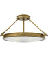 Collier LED-Light Medium LED Semi-Flush Mount in Heritage Brass