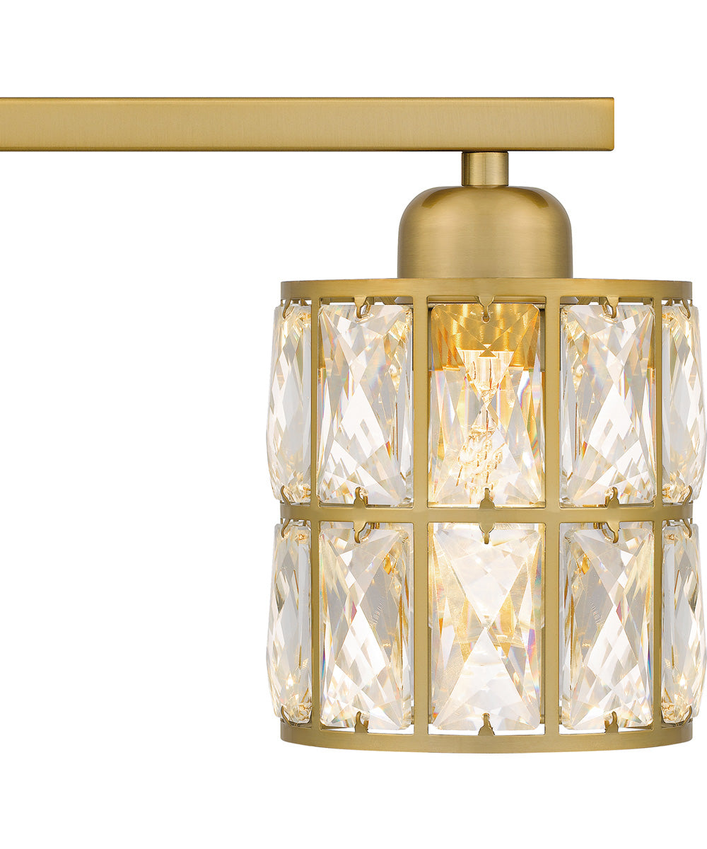 Gibson Large 3-light Bath Light Aged Brass
