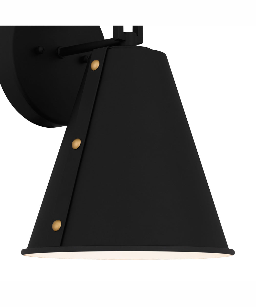 Hyde Medium 1-light Outdoor Wall Light  Coastal Armour Aluminum Matte Black