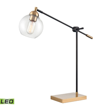Boudreaux 64'' High 1-Light Table Lamp - Aged Brass - Includes LED Bulb