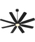 60" Rosales 1-light LED Patio Ceiling Fan Matte Black