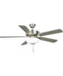AirPro 52 in. 5-Blade Transitional Ceiling Fan with Light Brushed Nickel