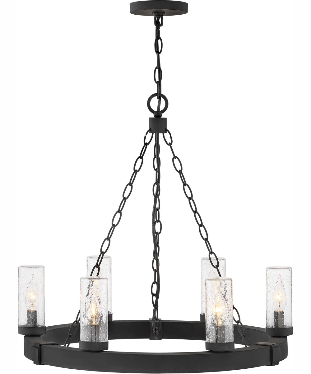 Sawyer 6-Light Medium Single Tier in Black