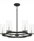 Daverty 6-light Chandelier Mottled Black