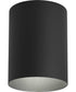 5" Outdoor Ceiling Mount Cylinder Black