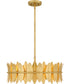 Liza 4-light Pendant Gold Leaf