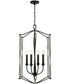 Bentley 4-Light Foyer Black Iron
