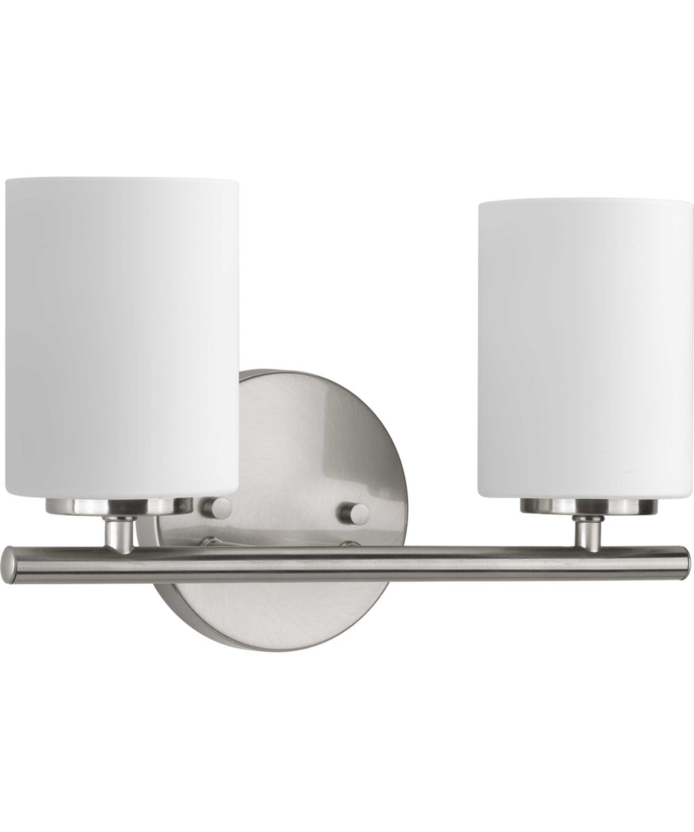 Replay 2-Light Bath & Vanity Brushed Nickel