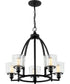 Holden 5-light Chandelier Earth Black