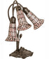 16" High Stained Glass Pond Lily 3 Light Accent Lamp
