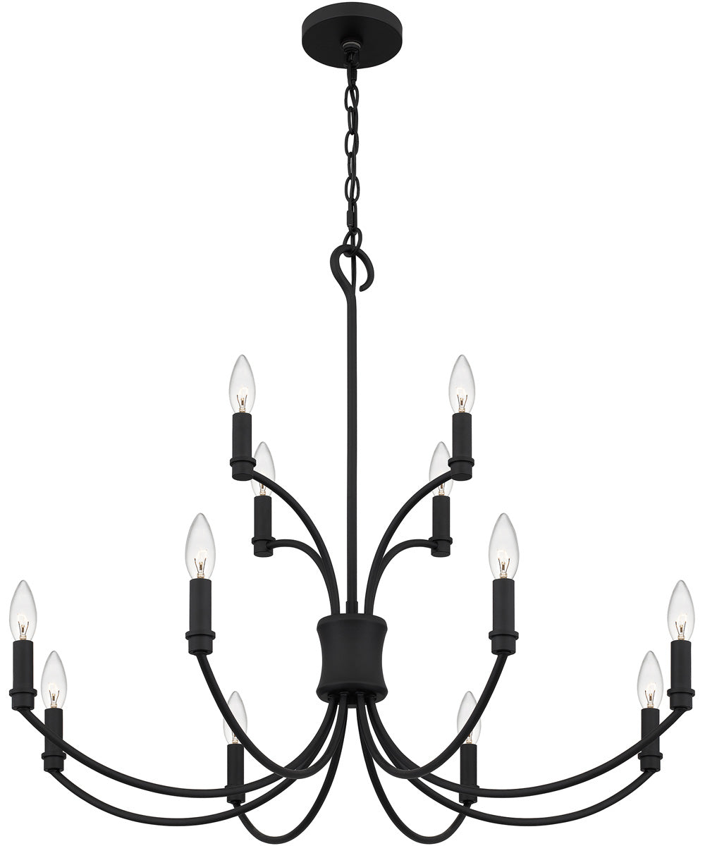 Briar 12-light Chandelier Matte Black