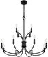 Briar 12-light Chandelier Matte Black