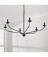 Dolan 6-Light Chandelier Matte Black