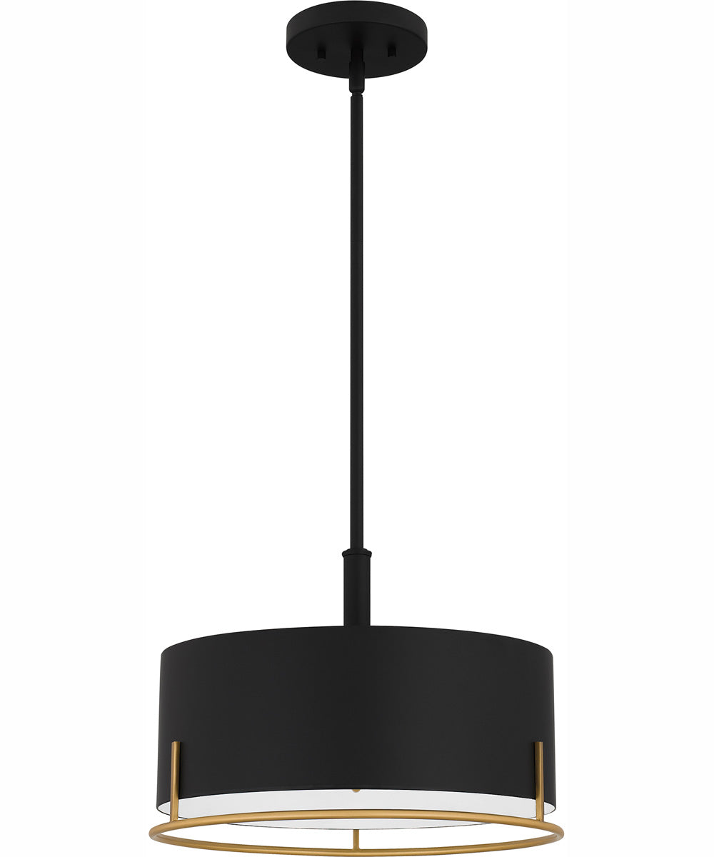 Quoizel Pendant Large 3-light Pendant Matte Black