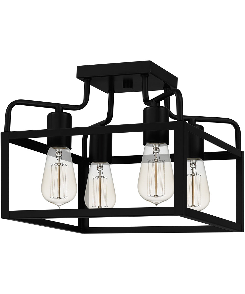 Paulsen 4-light Semi Flush Mount Matte Black