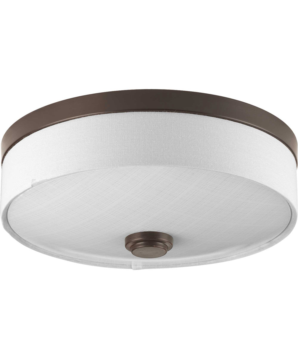 Weaver LED 1-Light 10" LED Flush Mount Antique Bronze