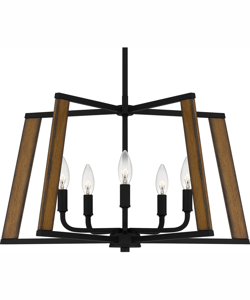 Mayline 5-light Pendant Matte Black