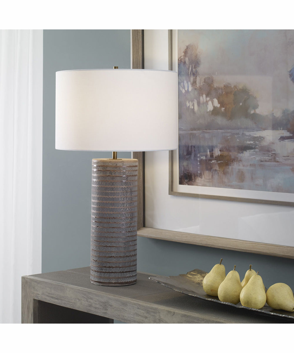 Monolith Gray Table Lamp