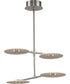 Spoke LED 4-Light Modern Style Hanging Chandelier Light Brushed Nickel