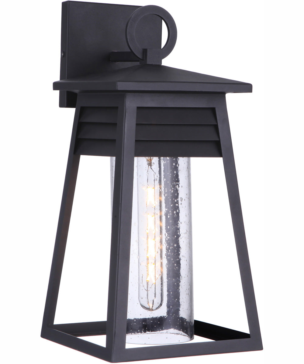 Becca 1-Light Outdoor Wall Lantern Matte Black