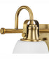 Presto 3-Light Coastal Bath Vanity Light Vintage Brass