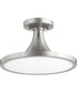 15"W 1-light Ceiling Flush Mount Satin Nickel