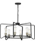 Foster 6-Light Farmhouse Chandelier Light Gilded Iron