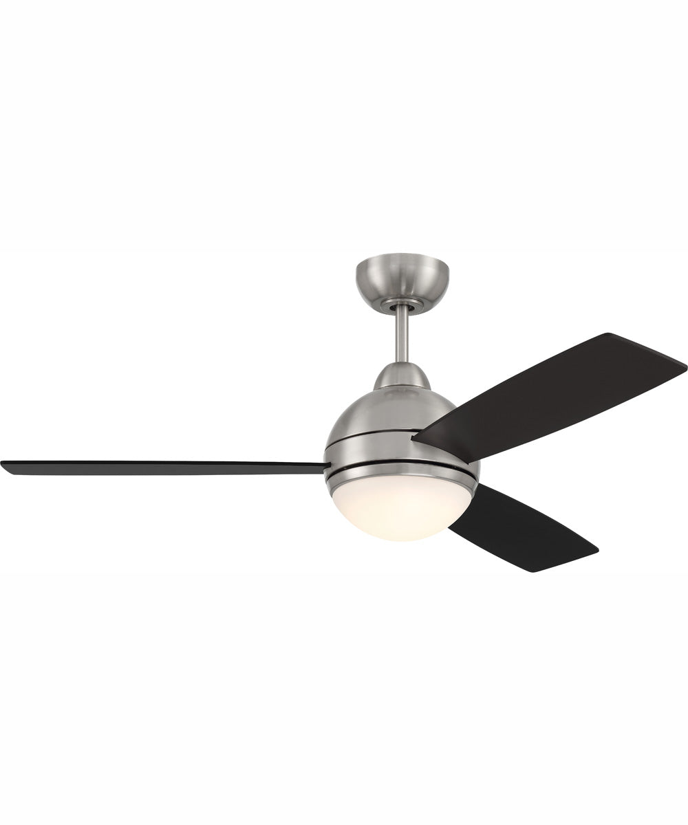 52" Keen 1-Light Ceiling Fan Brushed Polished Nickel