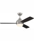52" Keen 1-Light Ceiling Fan Brushed Polished Nickel