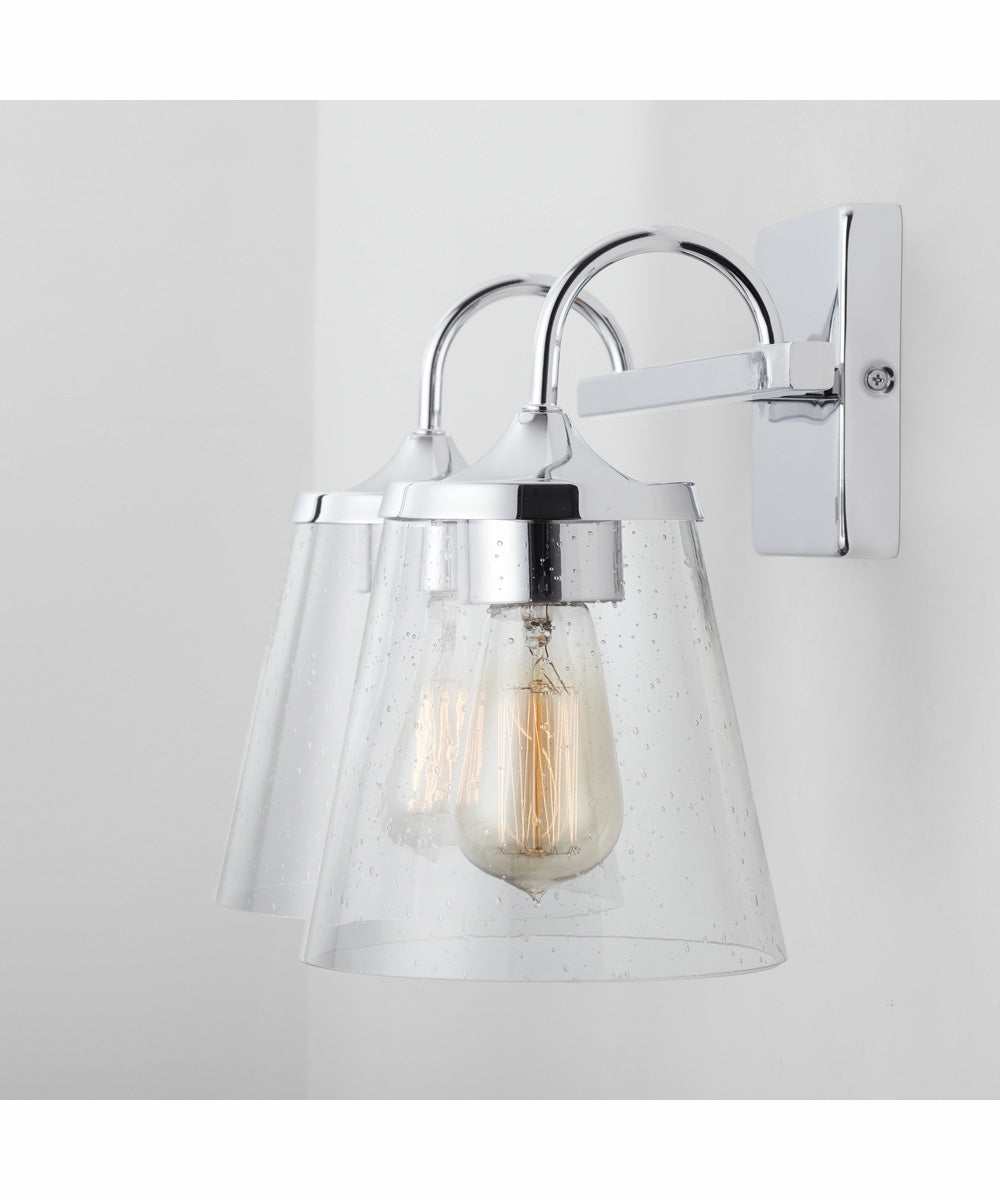 Jayne 2-Light Vanity Chrome