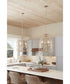 Chastain 3-Light Basket Farmhouse Pendant Light Bleached Oak