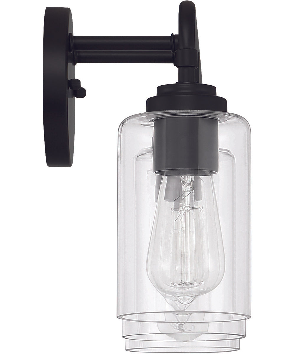 Stowe 3-Light Vanity Flat Black