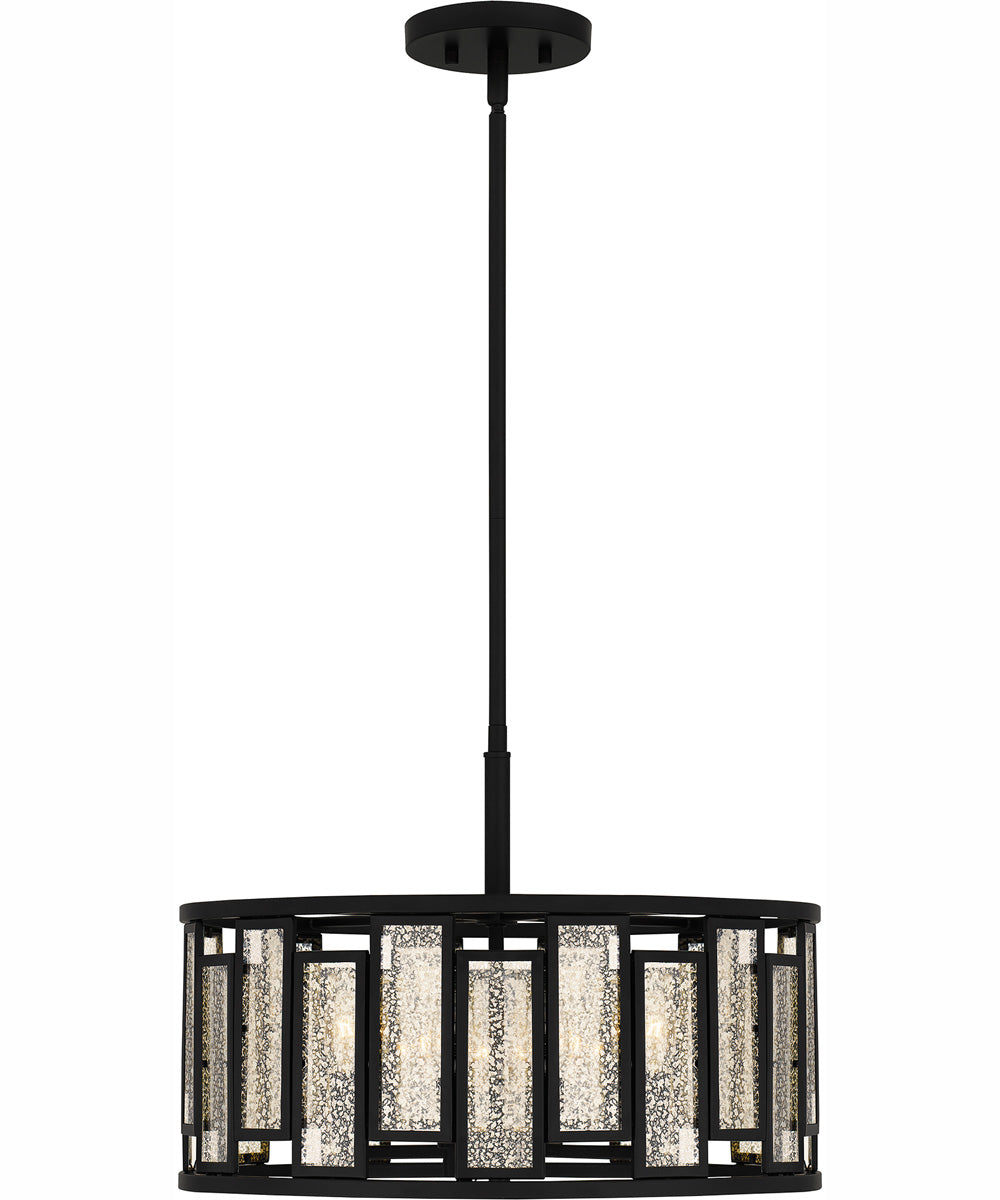 Quoizel Pendant Large 4-light Pendant Matte Black