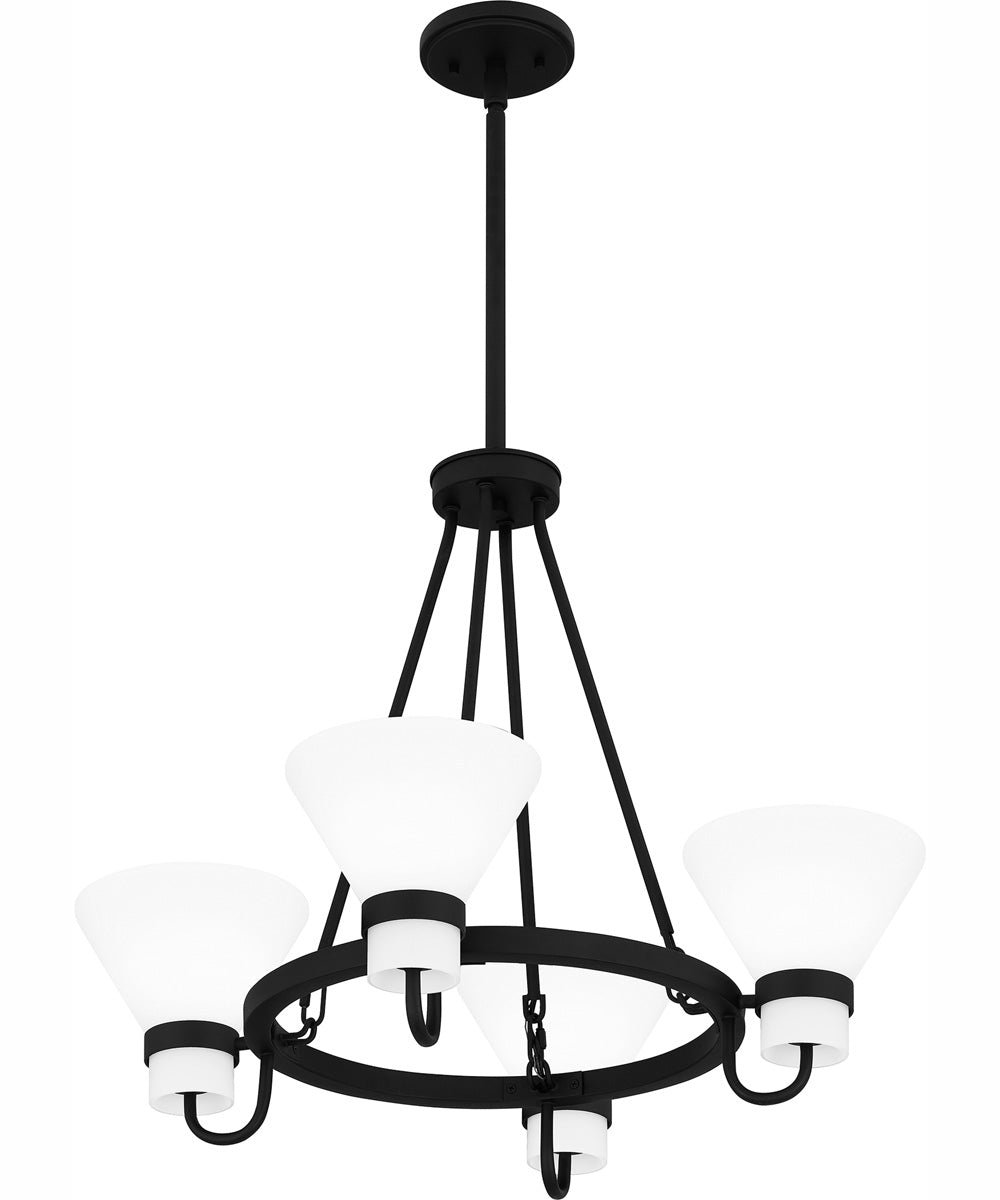 Marigold 4-light Chandelier Earth Black