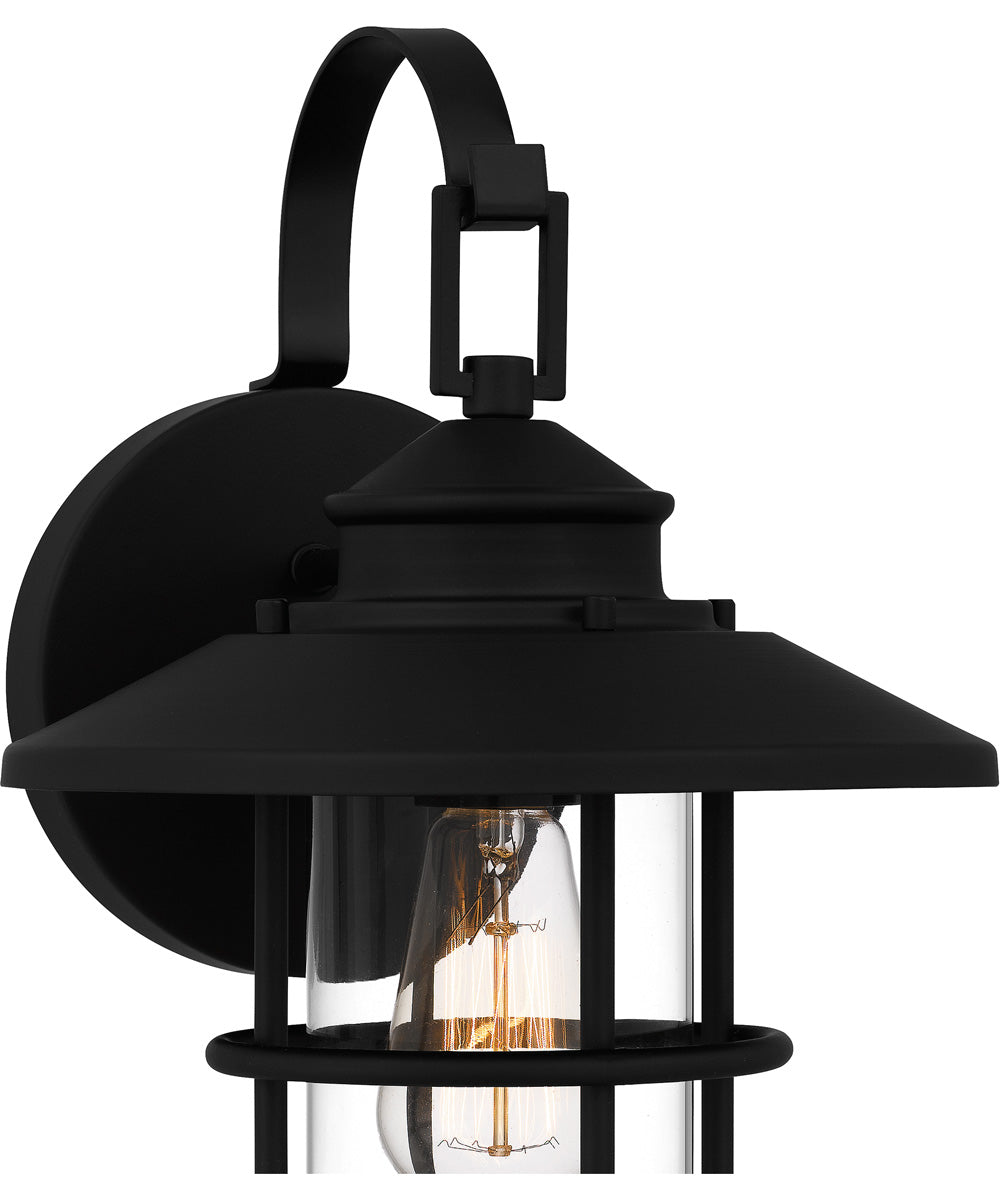 Lombard Medium 1-light Outdoor Wall Light  Coastal Armour Aluminum Matte Black