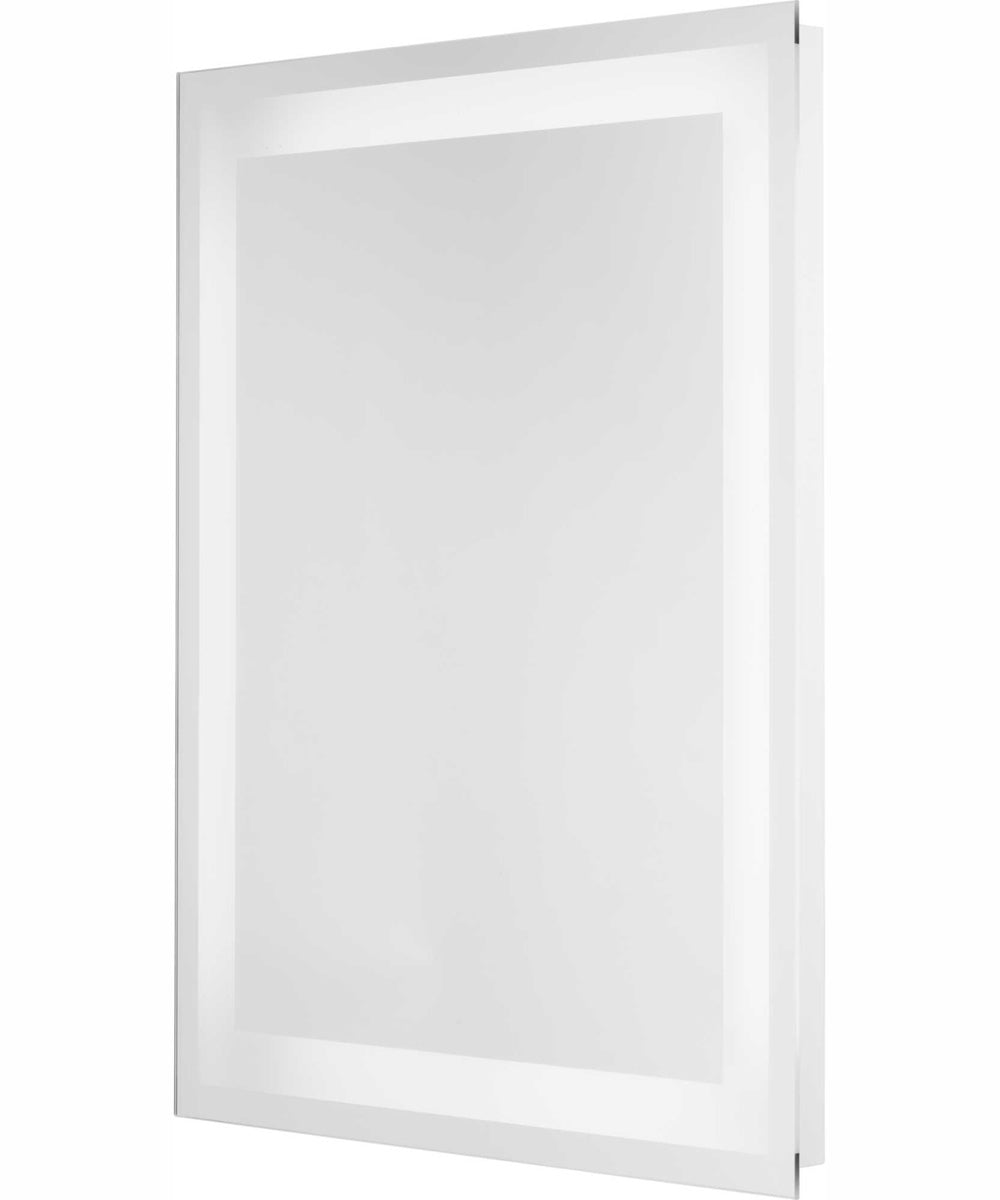 Captarent 30x36 in. Rectangular Illuminated Integrated LED Modern Mirror White