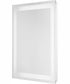 Captarent 30x36 in. Rectangular Illuminated Integrated LED Modern Mirror White