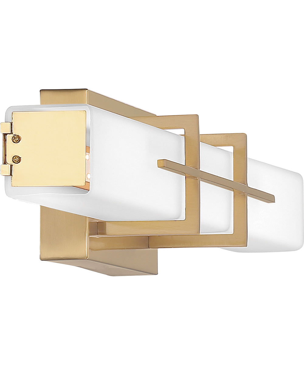 Gemini  Bath Light Aged Brass