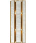 Miramar 2-Light Wall Sconce Capiz / Natural Aged Brass