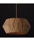 Nadeau 4-Light Pendant Light Wood and Patinaed Brass