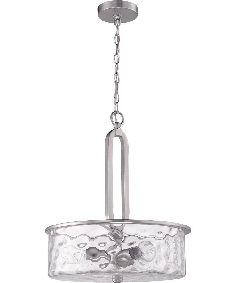 Collins 3-Light Pendant Brushed Polished Nickel