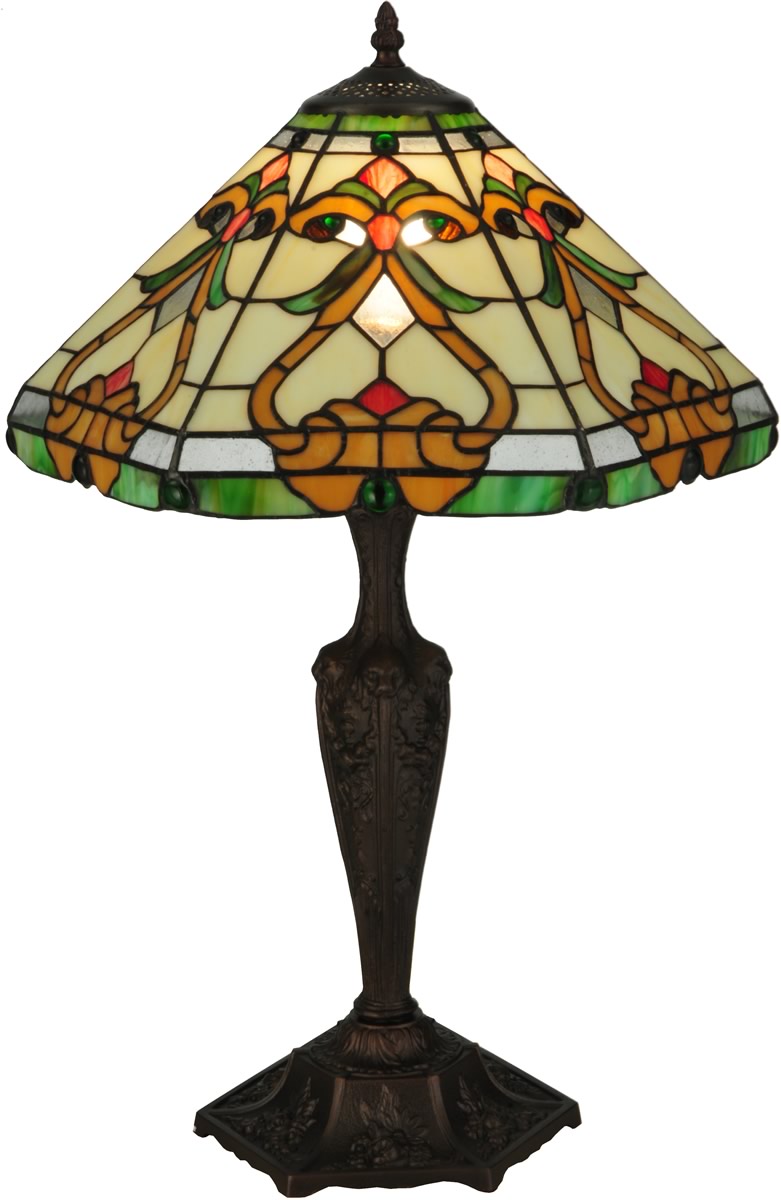 24"H Middelton  1-Light Table Lamp Brown