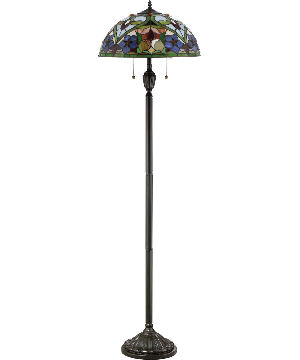Violets Medium 2-light Floor Lamp Vintage Bronze